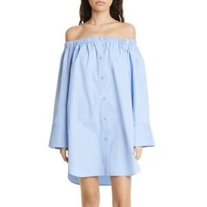 STINE GOYA AMANUEL ORGANIC COTTON SHIRTDRESS IN HYDRANGEA NWT WOMEN'S‎ SIZE XXS